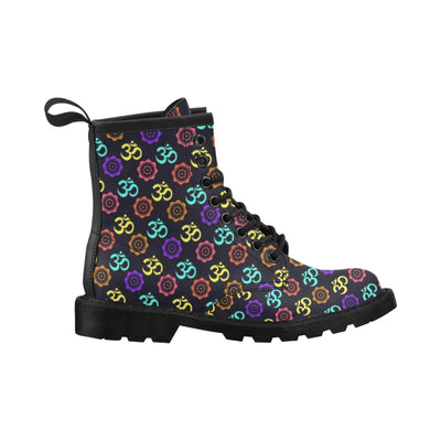 Chakra OM Print Pattern Women's Boots