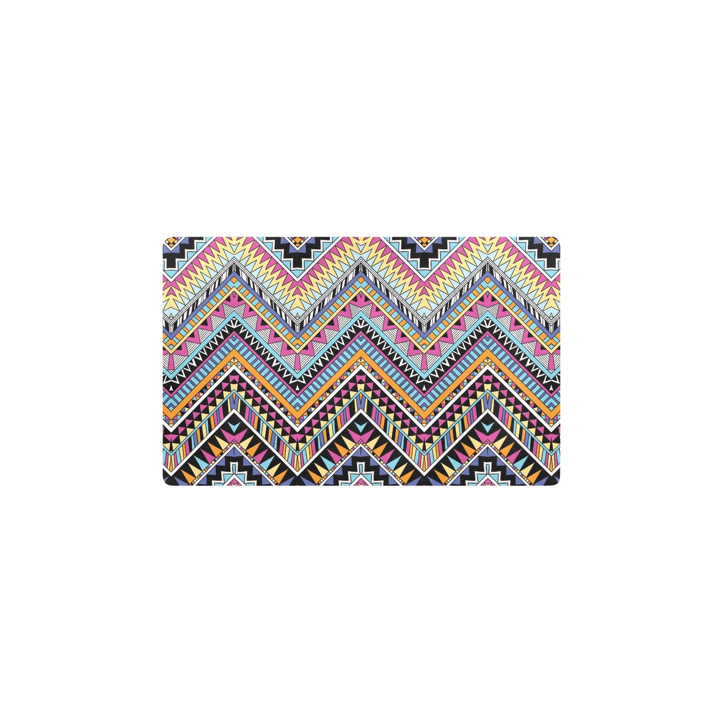 Multicolor zigzag Tribal Aztec Kitchen Mat