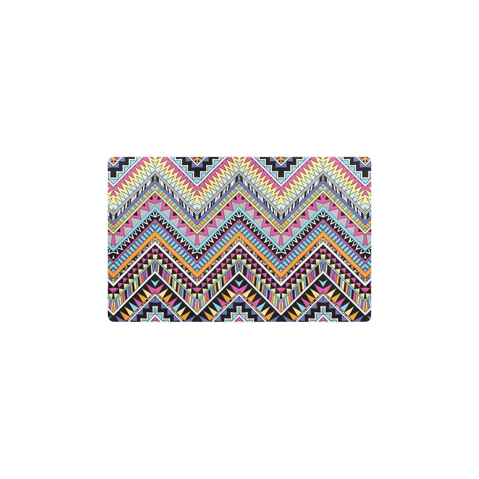 Multicolor zigzag Tribal Aztec Kitchen Mat