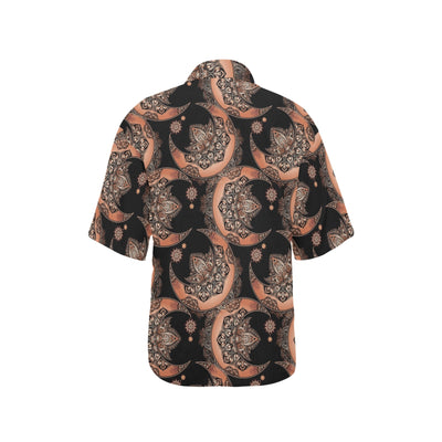 Sun Moon Mandala Women's Hawaiian Shirt