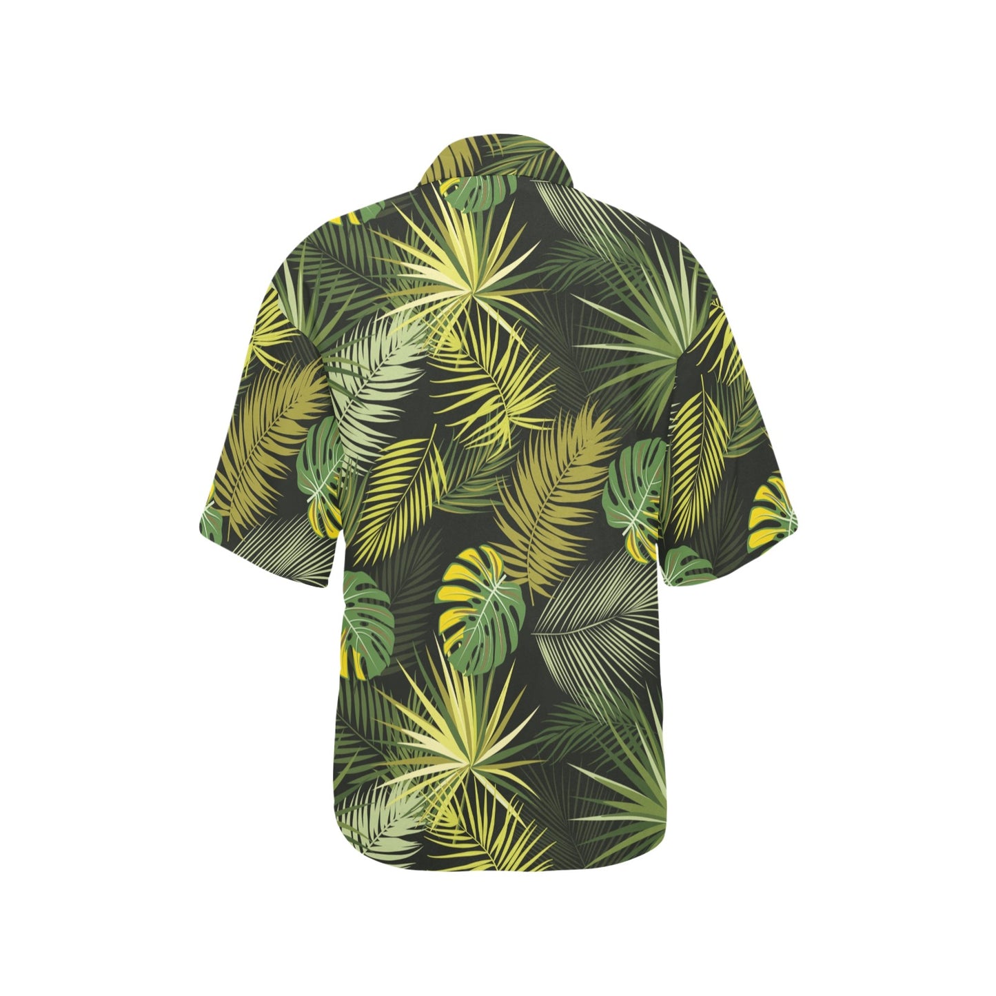 Palm Leaf Pattern Print Design A05 Women's Hawaiian Shirt