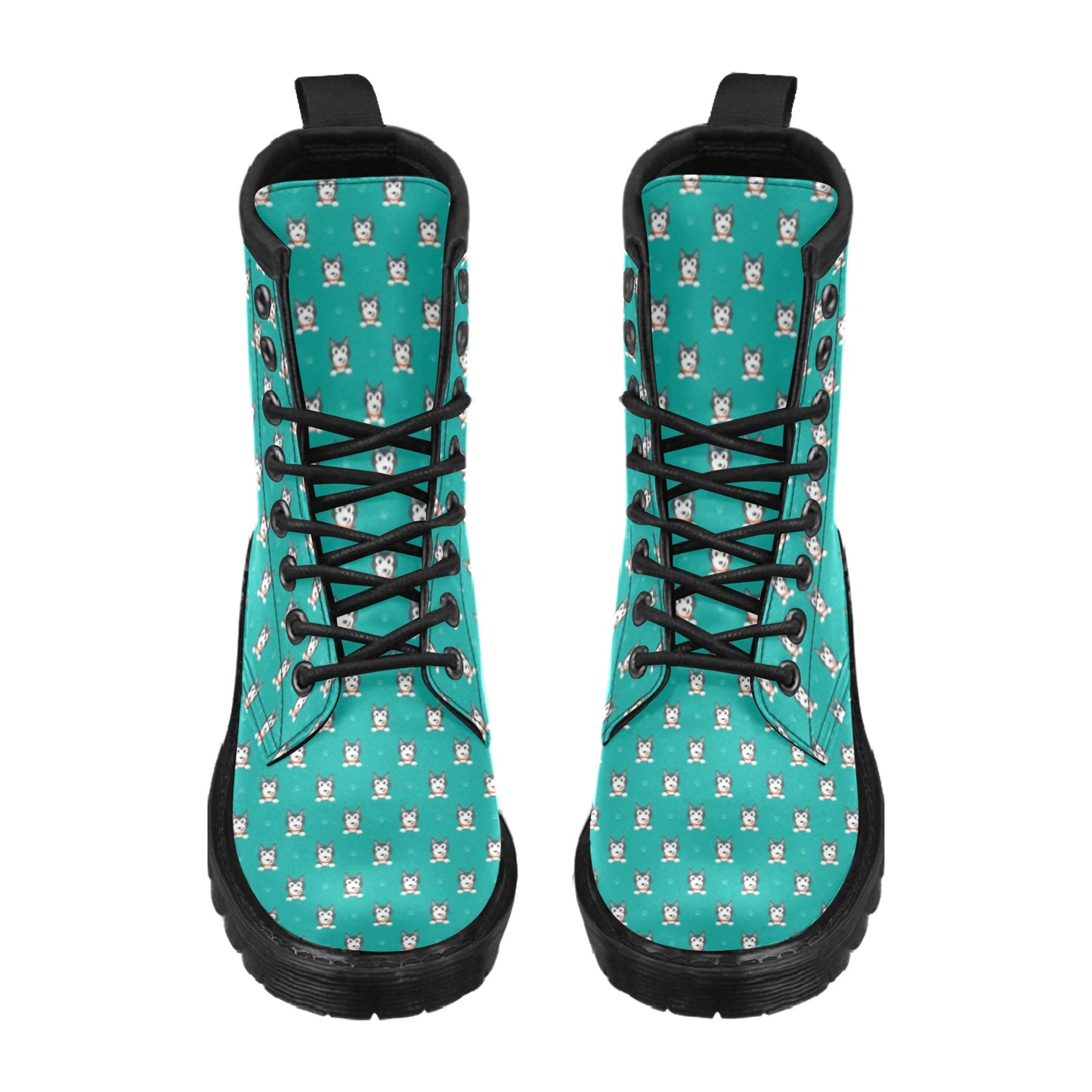 Siberian Huskies Print Design LKS304 Women's Boots