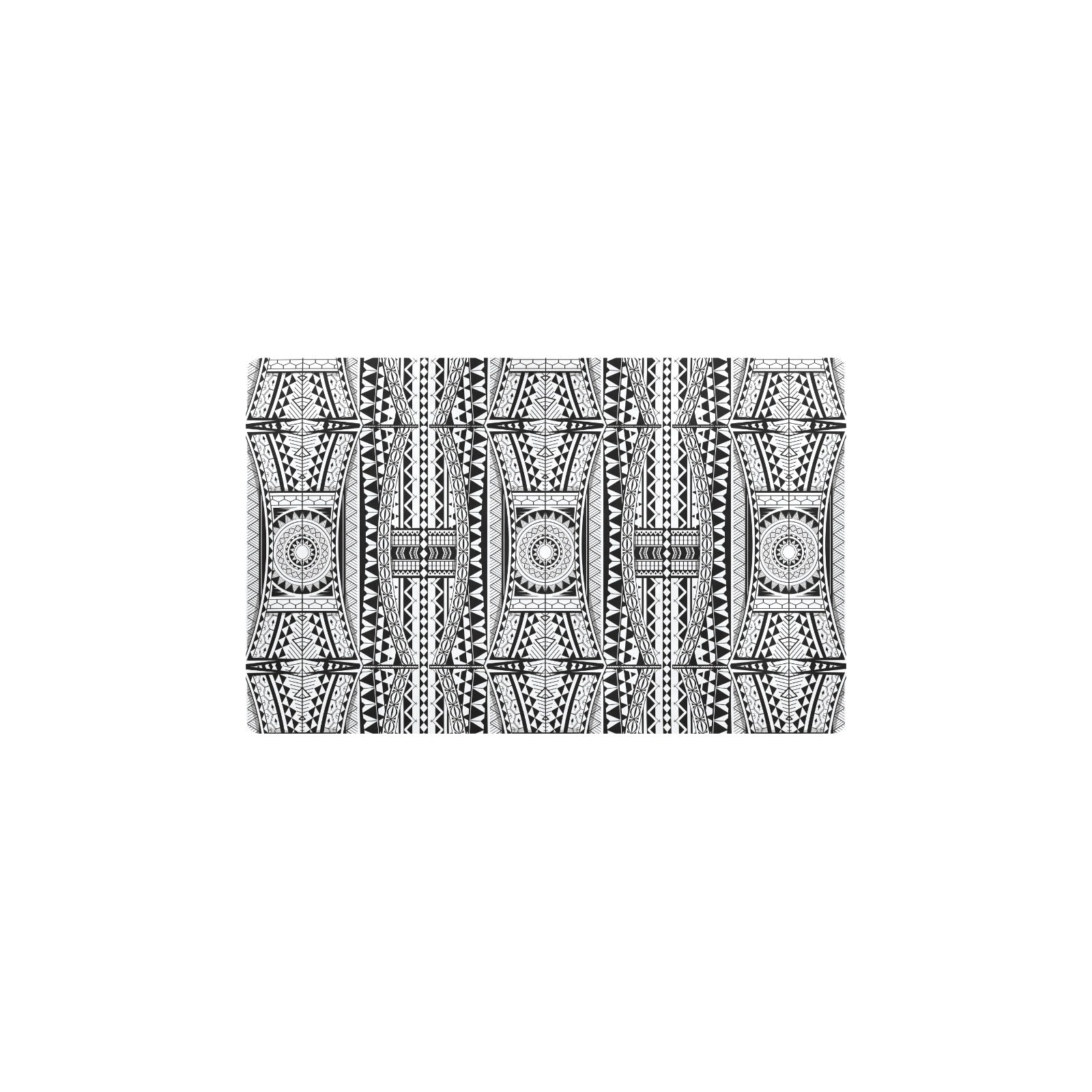 Polynesian Tattoo Design Kitchen Mat