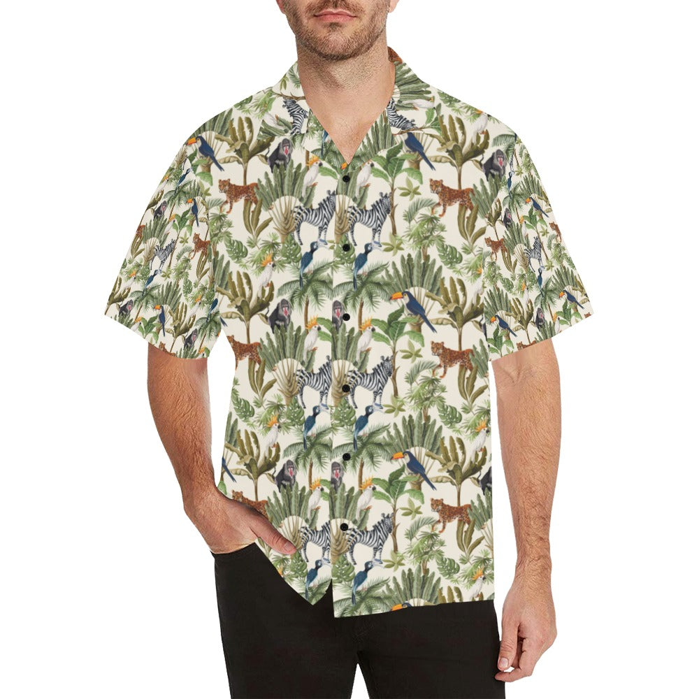 Safari Animal Print Design LKS304 Men's Hawaiian Shirt