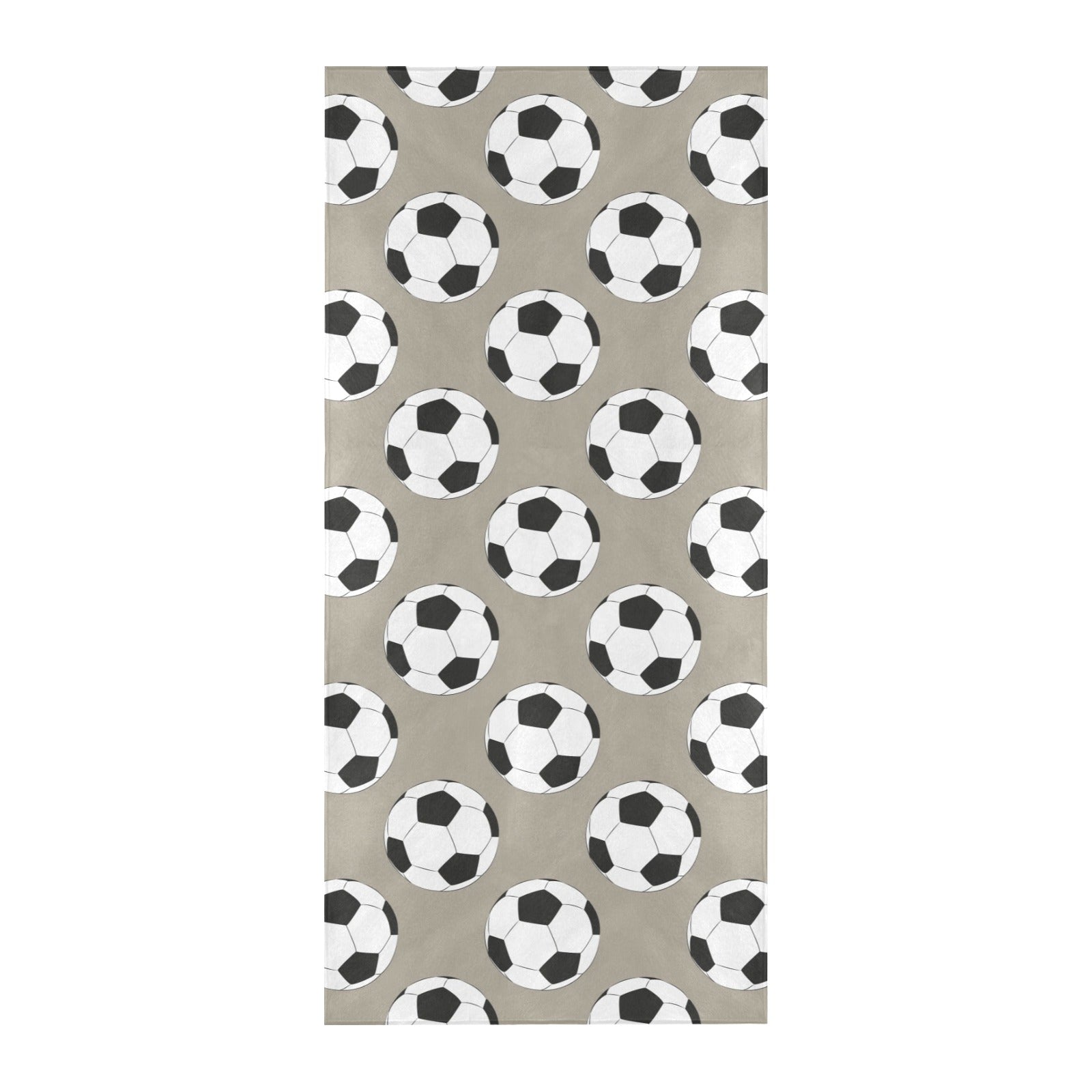 Soccer Ball Print Design LKS302 Beach Towel 32" x 71"