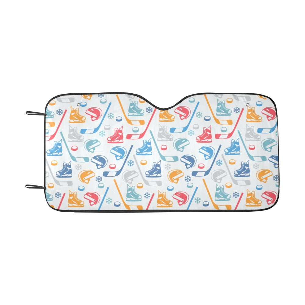 Hockey Equipment Print Design LKS301 Car front Windshield Sun Shade