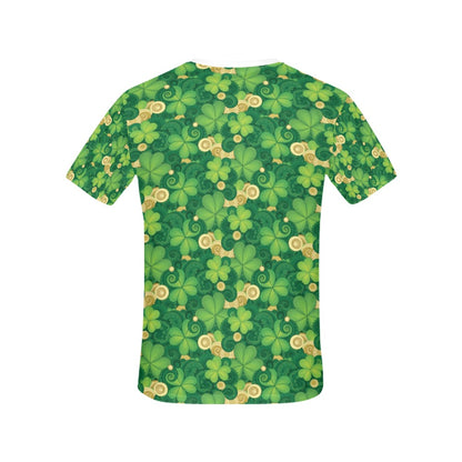 Shamrock Print Design LKS301 Women's  T-shirt