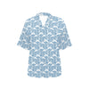 Wave Print Design LKS306 Women's Hawaiian Shirt