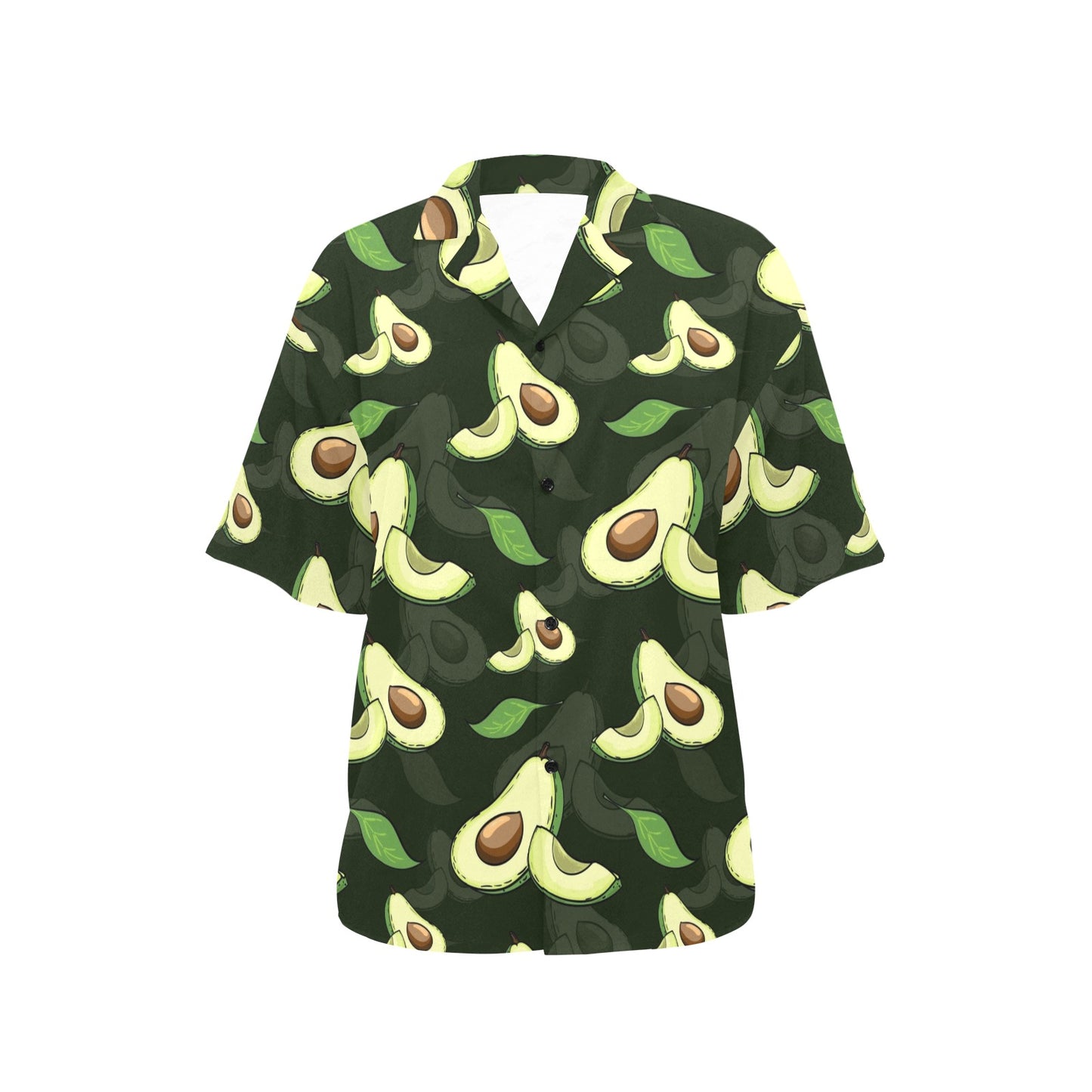 Avocado Pattern Print Design AC07 Women's Hawaiian Shirt