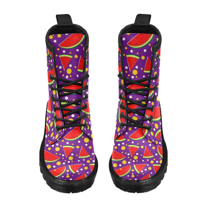 Watermelon Pattern Print Design WM010 Women's Boots