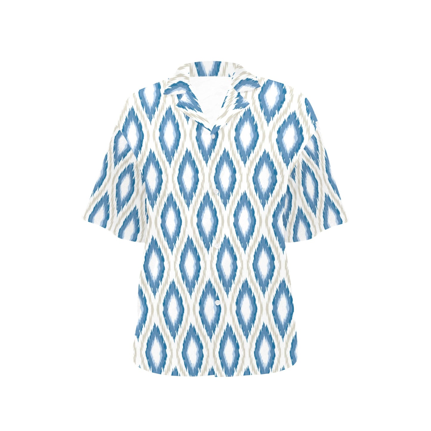 Ikat Pattern Print Design 02 Women's Hawaiian Shirt