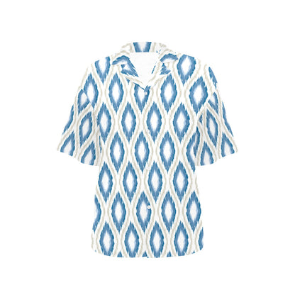 Ikat Pattern Print Design 02 Women's Hawaiian Shirt