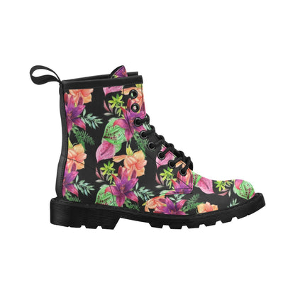 Amaryllis Pattern Print Design AL09 Women's Boots