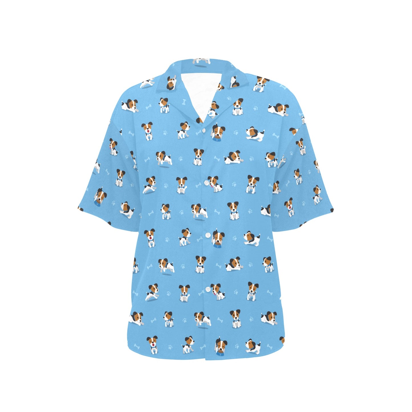 Russell Terriers Print Design LKS3010 Women's Hawaiian Shirt