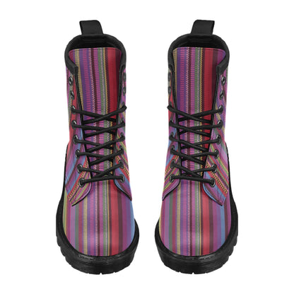 Serape Stripe Print Women's Boots