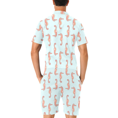 SeaHorse Pattern Print Design 01 Men's Romper