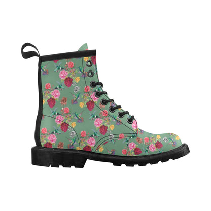 Hummingbird with Rose Themed Print Women's Boots