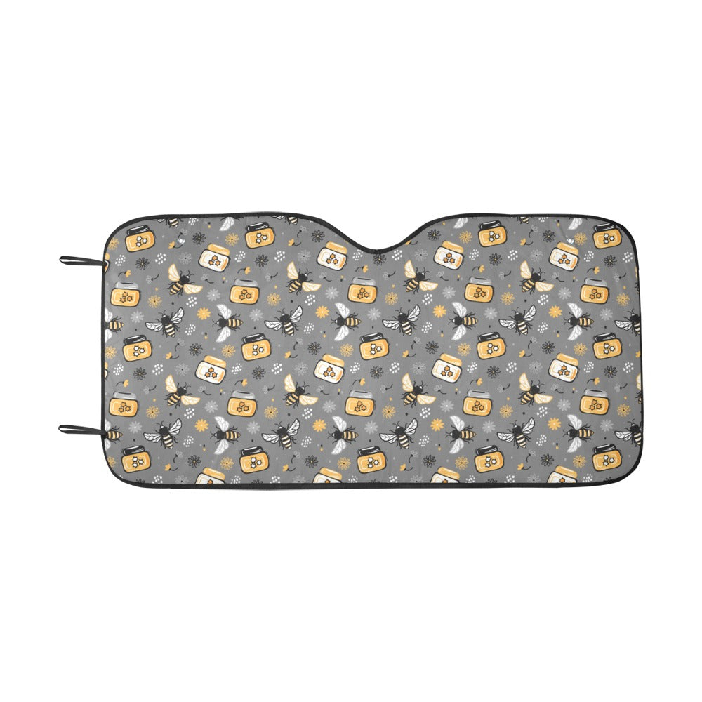 Honey Bee Print Design LKS301 Car front Windshield Sun Shade
