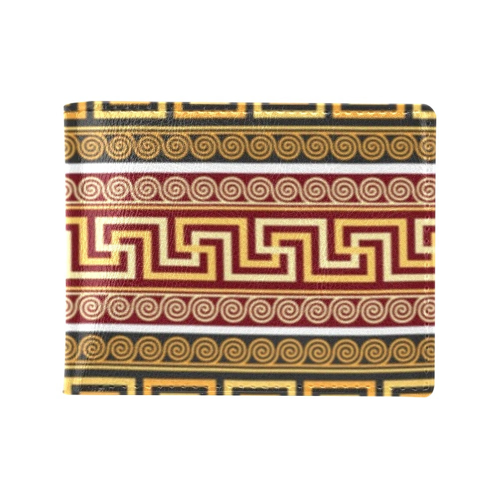 Ancient Greek Pattern Print Design LKS302 Men's ID Card Wallet