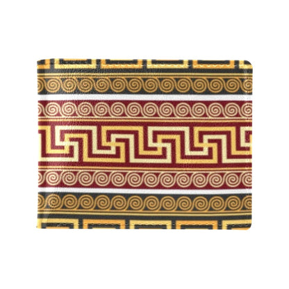 Ancient Greek Pattern Print Design LKS302 Men's ID Card Wallet