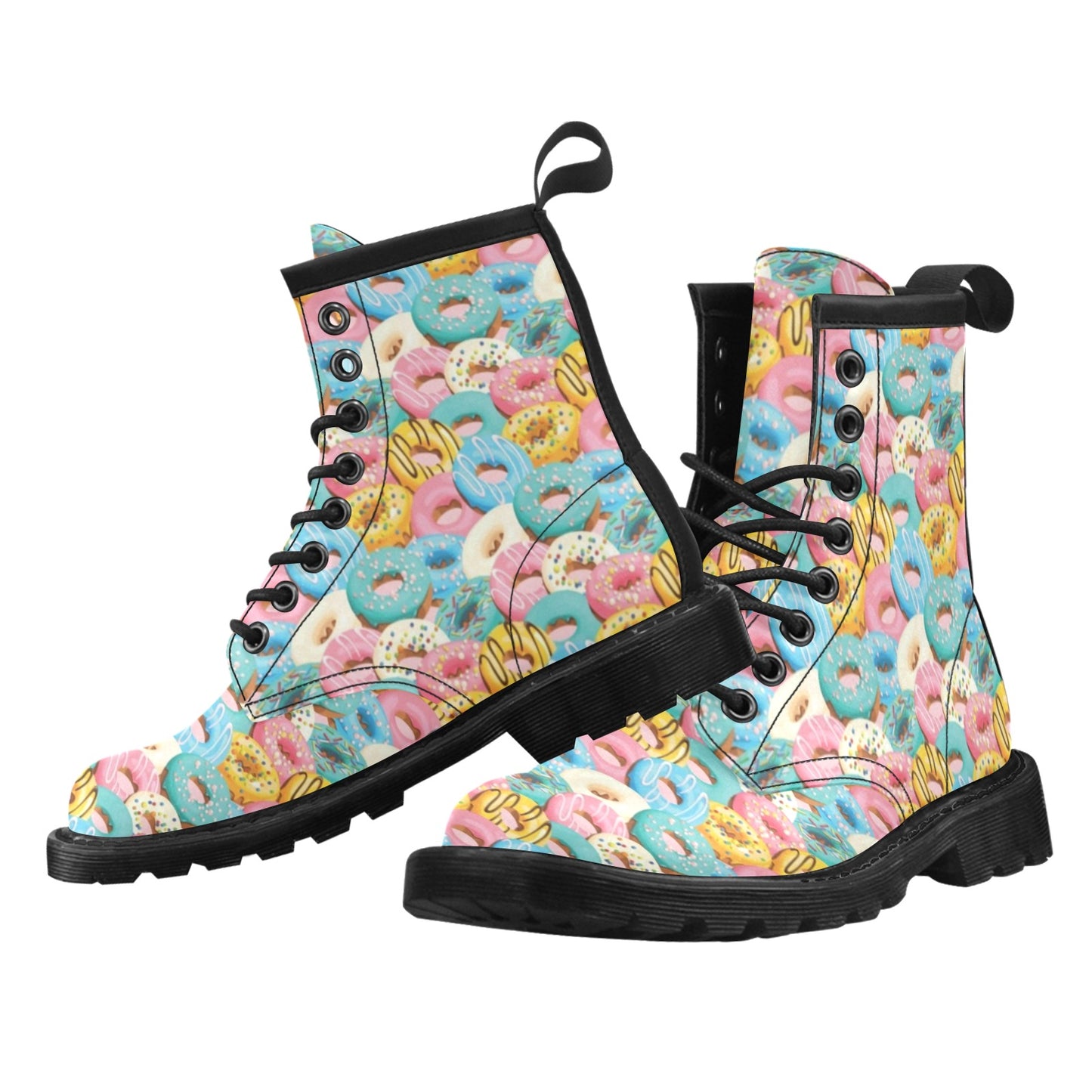 Donut Pattern Print Design DN01 Women's Boots