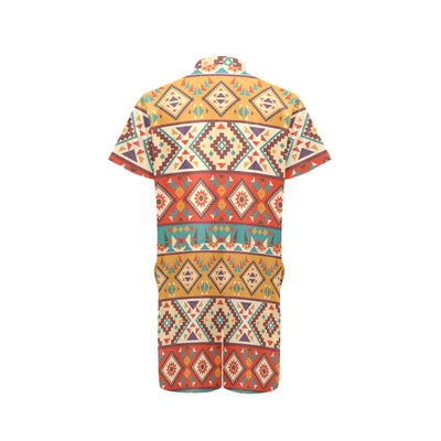 Navajo Pattern Print Design A01 Men's Romper