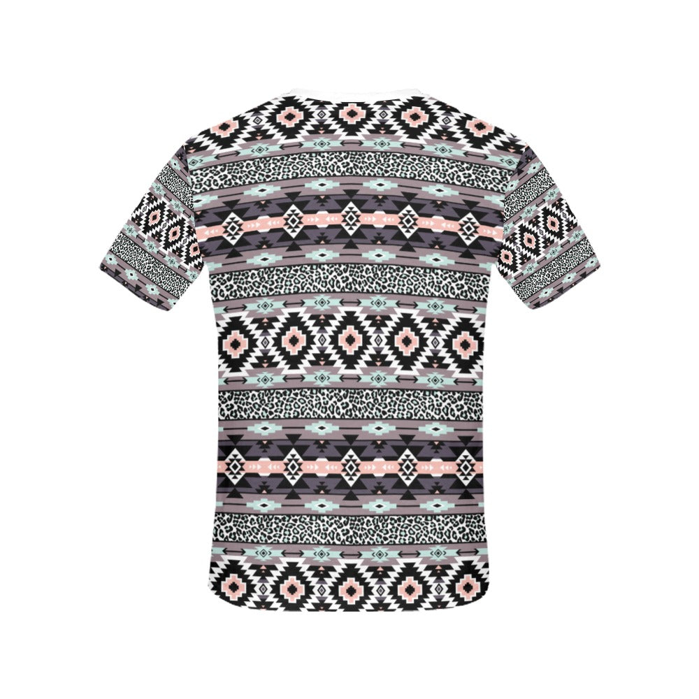 Safari Pattern Print Design LKS302 Women's  T-shirt