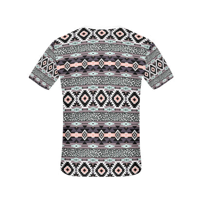 Safari Pattern Print Design LKS302 Women's  T-shirt