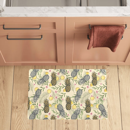 Pineapple Pattern Print Design PP012 Kitchen Mat