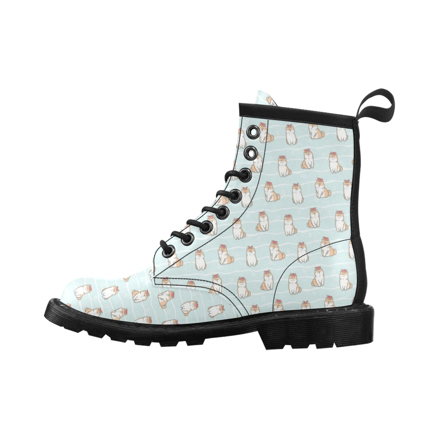 Shiba Inu Print Design LKS3011 Women's Boots