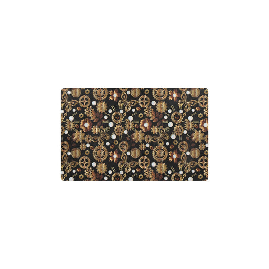 Steampunk Butterfly Design Themed Print Kitchen Mat