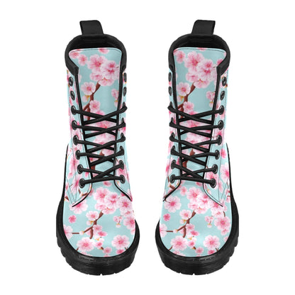 Cherry Blossom Pattern Print Design CB04 Women's Boots