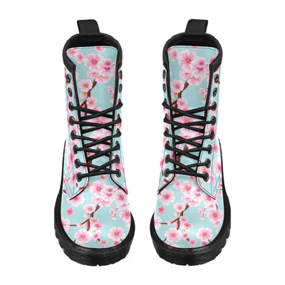 Cherry Blossom Pattern Print Design CB04 Women's Boots