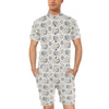 Sun Moon Print Design LKS302 Men's Romper