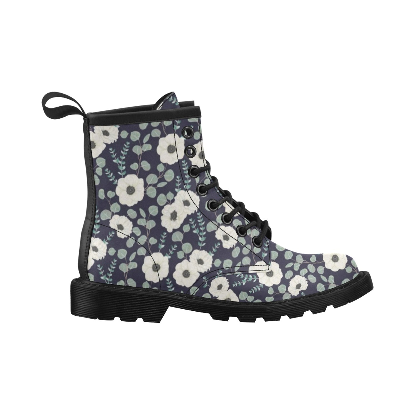 Anemone Pattern Print Design AM01 Women's Boots