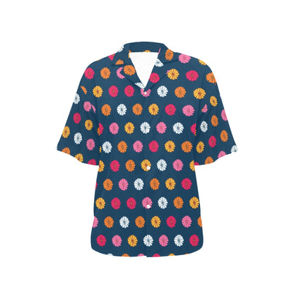 Gerberas Pattern Print Design GB06 Women's Hawaiian Shirt