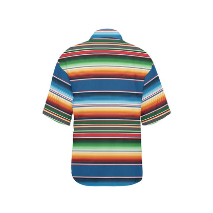 Serape Print Design LKS303 Women's Hawaiian Shirt