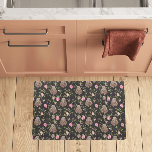 Cocker Pattern Print Design 03 Kitchen Mat