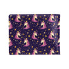 Unicorn Princess Star Sparkle Men's ID Card Wallet