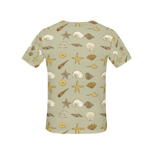 Seashell Beach Print Design LKS303 Women's  T-shirt