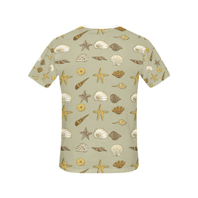 Seashell Beach Print Design LKS303 Women's  T-shirt