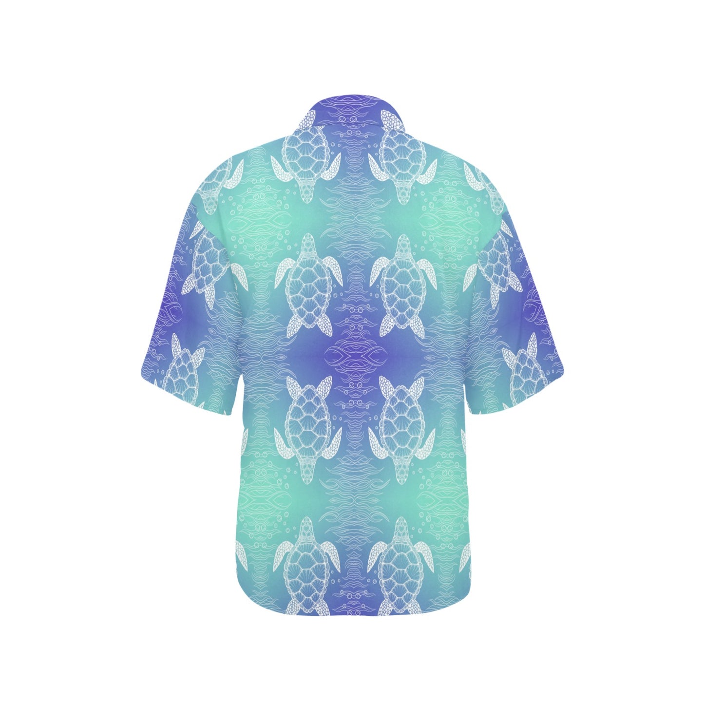 Sea Turtle Draw Women's Hawaiian Shirt