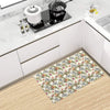 Butterfly Flower Pattern Print Design 06 Kitchen Mat