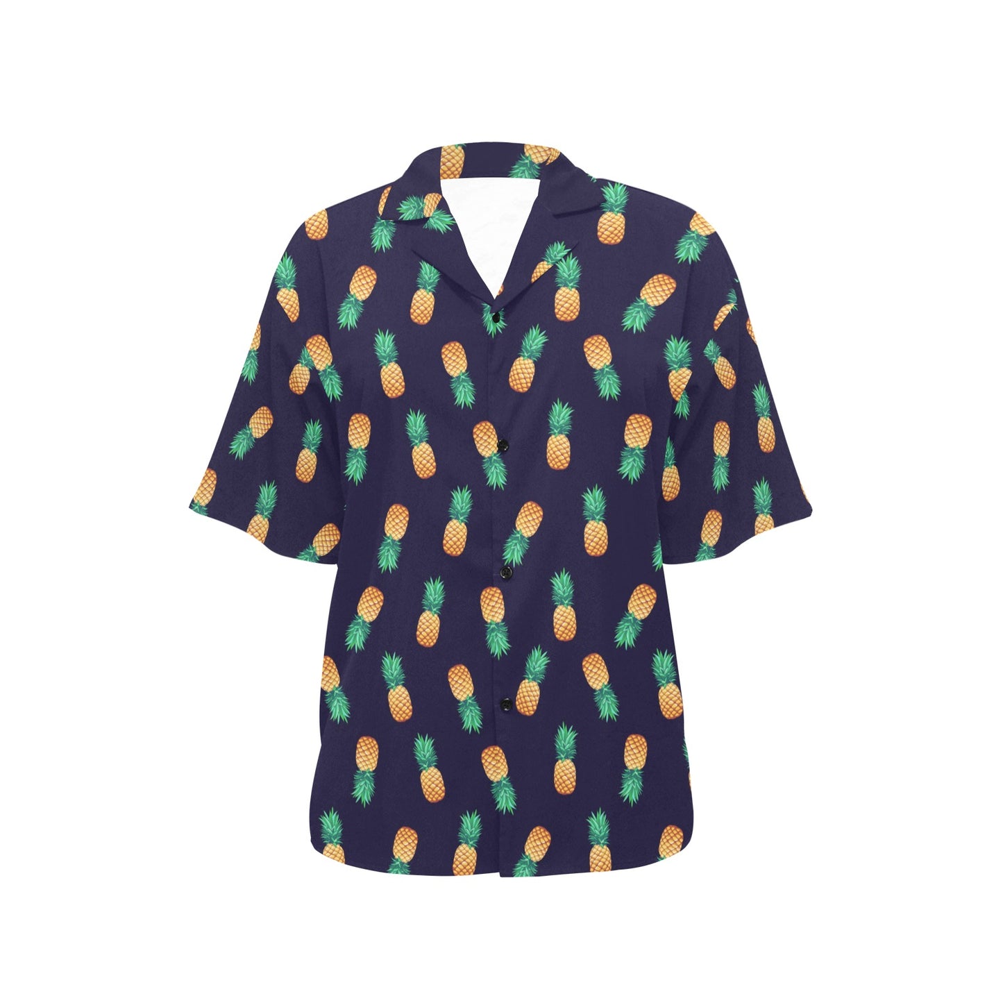Pineapple Pattern Women's Hawaiian Shirt