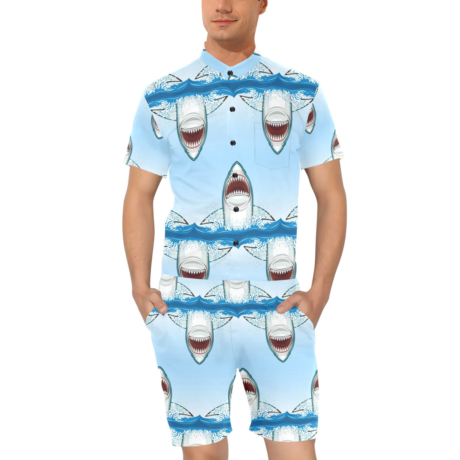 Shark Bite Men's Romper