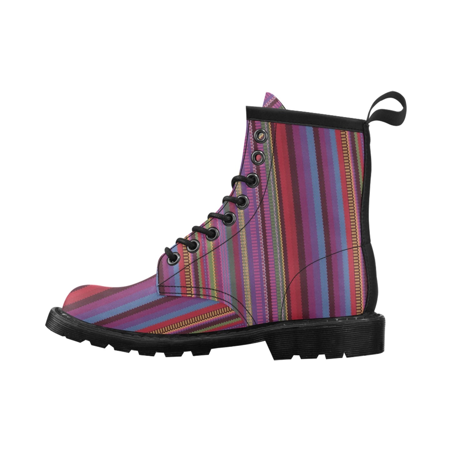 Serape Stripe Print Women's Boots