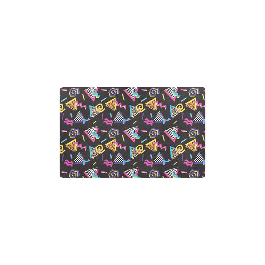 80s Pattern Print Design 3 Kitchen Mat