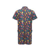 Elm Leave Colorful Print Pattern Men's Romper