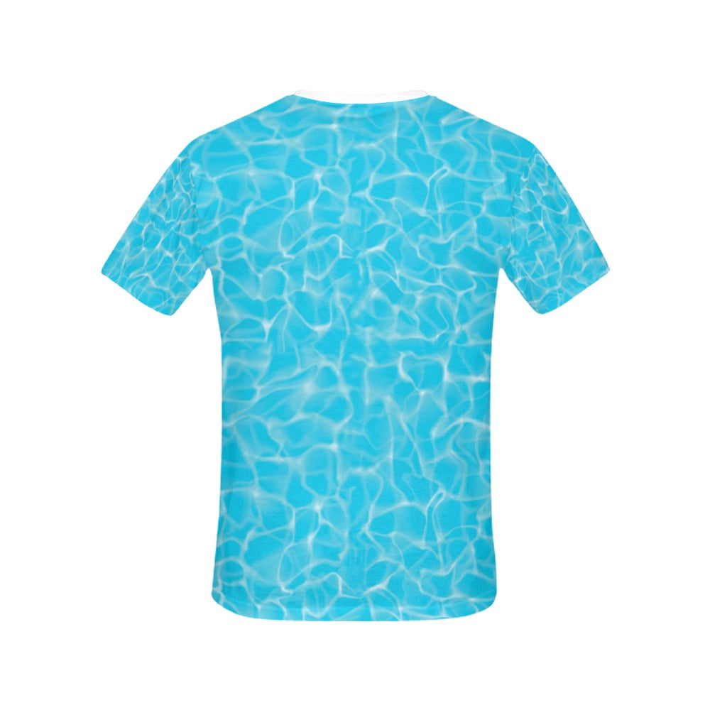 Swimming Pool Texture Print Design LKS301 Women's  T-shirt