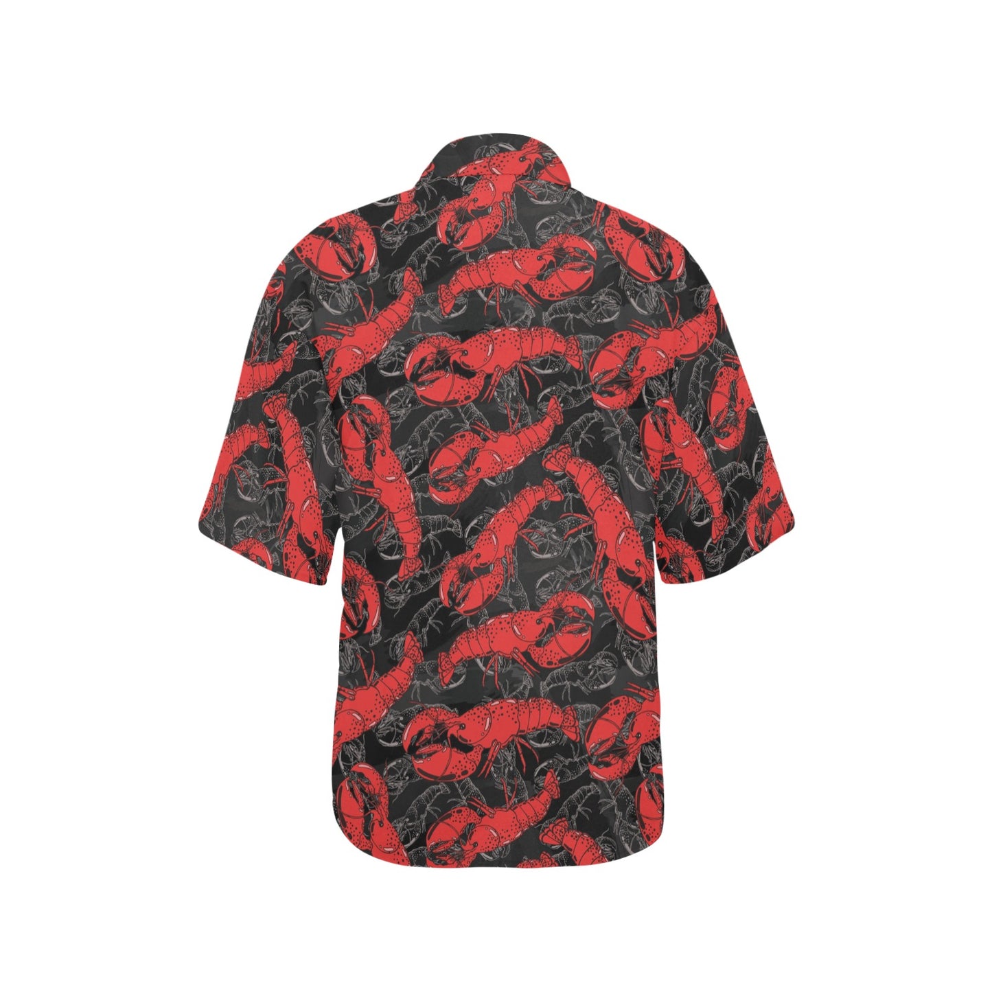 Lobster Pattern Print Design 04 Women's Hawaiian Shirt